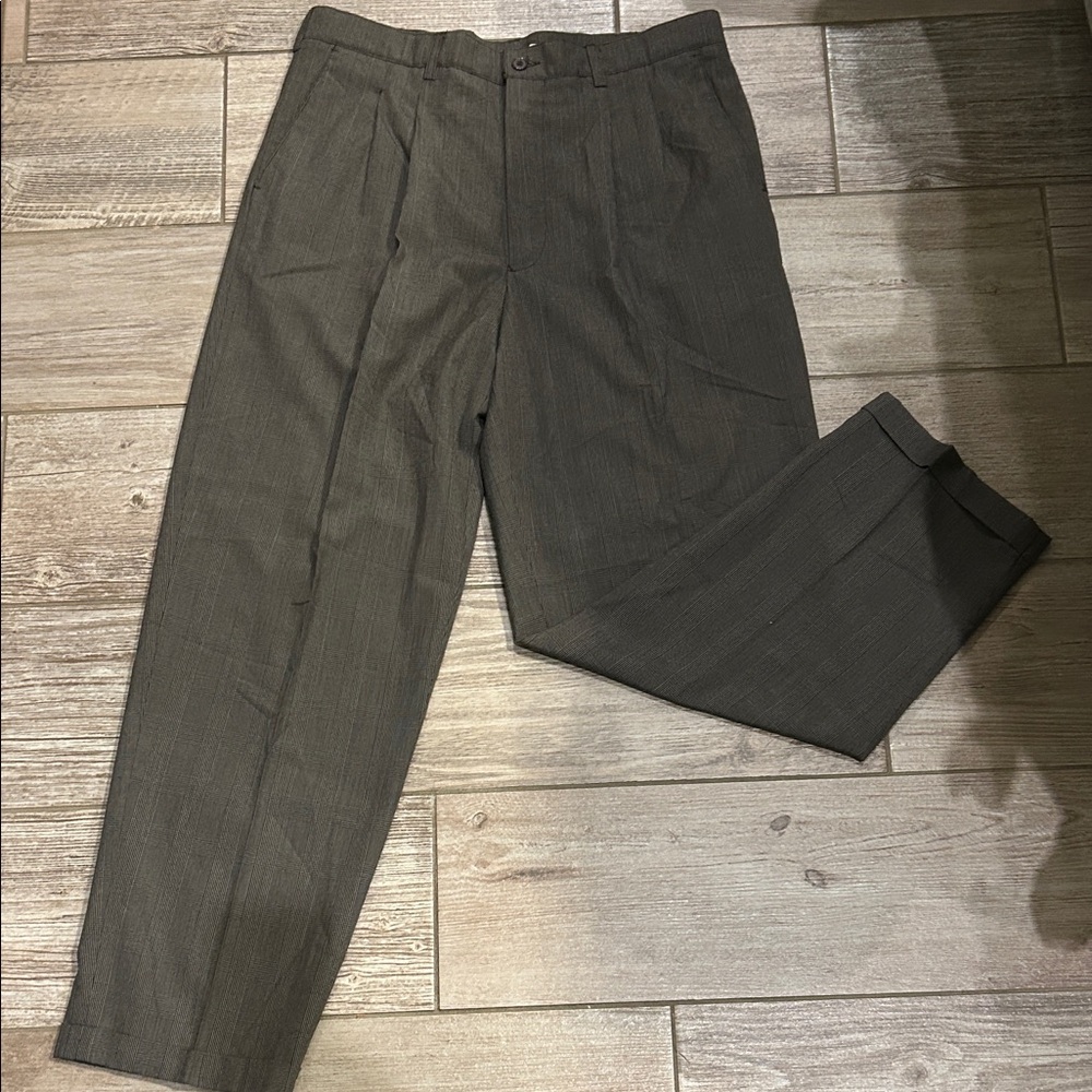 Adolfo Men's Dark Gray Dress Pants